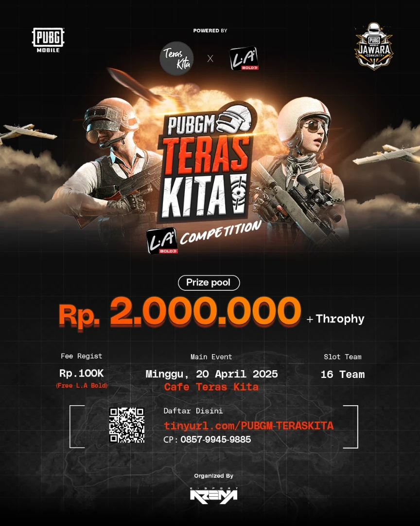 Poster PUBGM Teras Kita Tournament